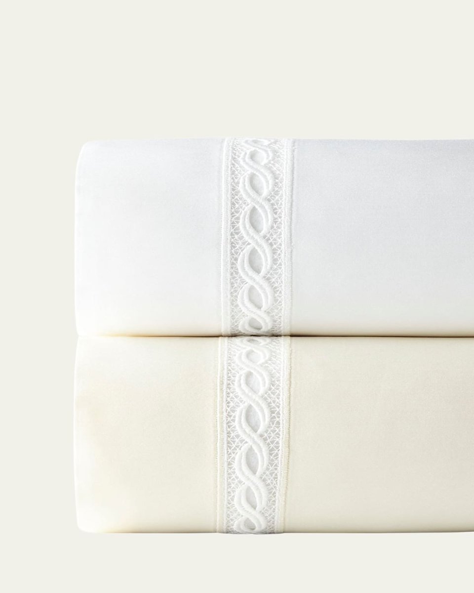 Millesimo Standard Lace Sateen Pillowcase Pair